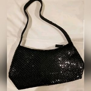 Rockit Sparkling Purse Chainmail Metallic Black